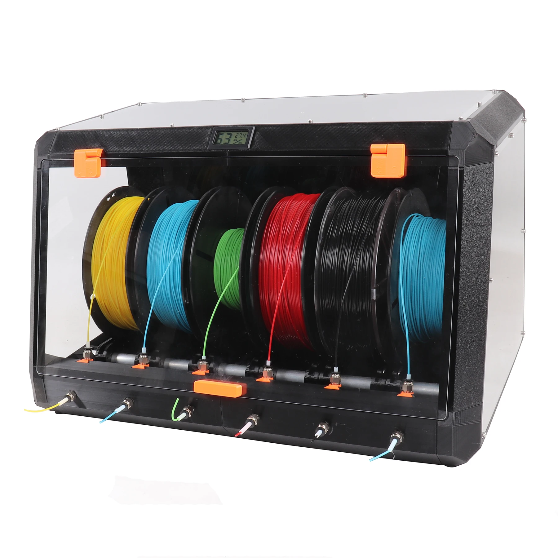 

Корпус для 3D-принтера Blurolls Prusa Drybox, корпус из поликарбоната, панель накаливания, алюминиевый стержень, фитинг 608zz, подшипник для 3D-принтера Prusa I3 Voron