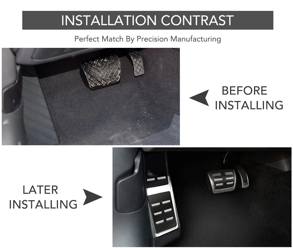 Крышка педали газа автомобиля тормоз акселератора топлива для Audi A6 C6 C7 C8 2004 ~ 2022