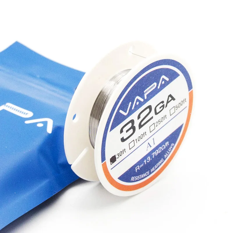 Проволока VAPA A1 AWG 20-32 30FT 0CR25AL5, сплав железа-хрома-алюминия FeCrAl, высокая электрическая резистивность для электронного оборудования