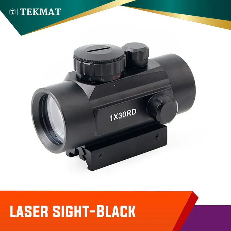 

Tekmat Tactical Hunting Red Dot 1X30RD Optical Sight 11mm 20mm Mounts Riflescope Aim Point Rifle Scope Black