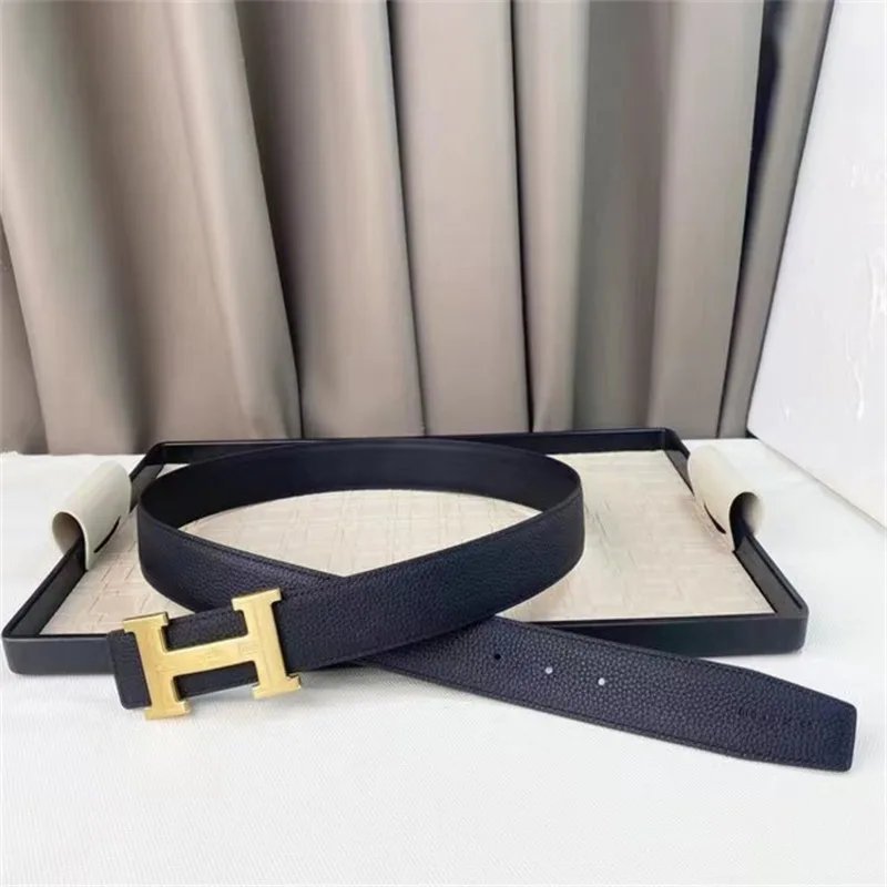 Мужской ремень из натуральной кожи высокого качества от Hermes Copy In Style с фирменной