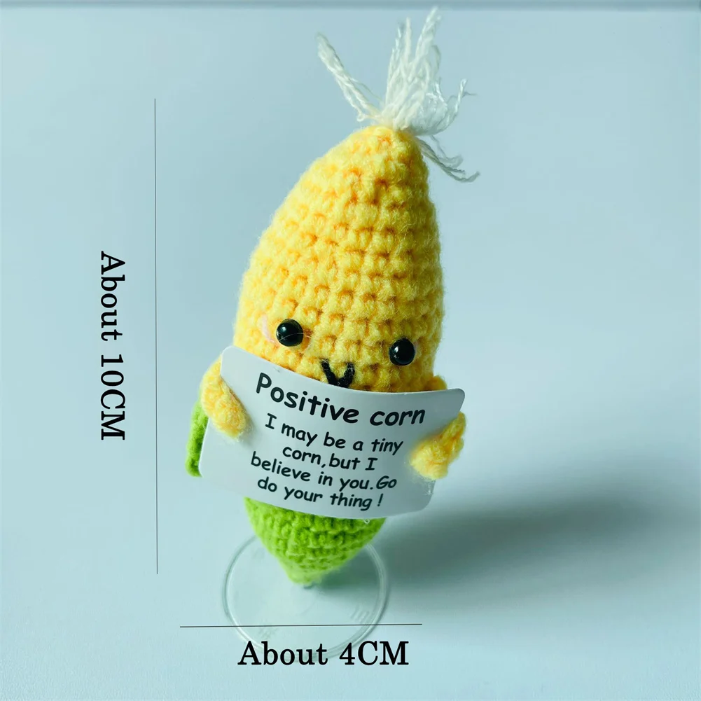 Забавный вязаный товар Рождественский положительный картофель милая шерстяная