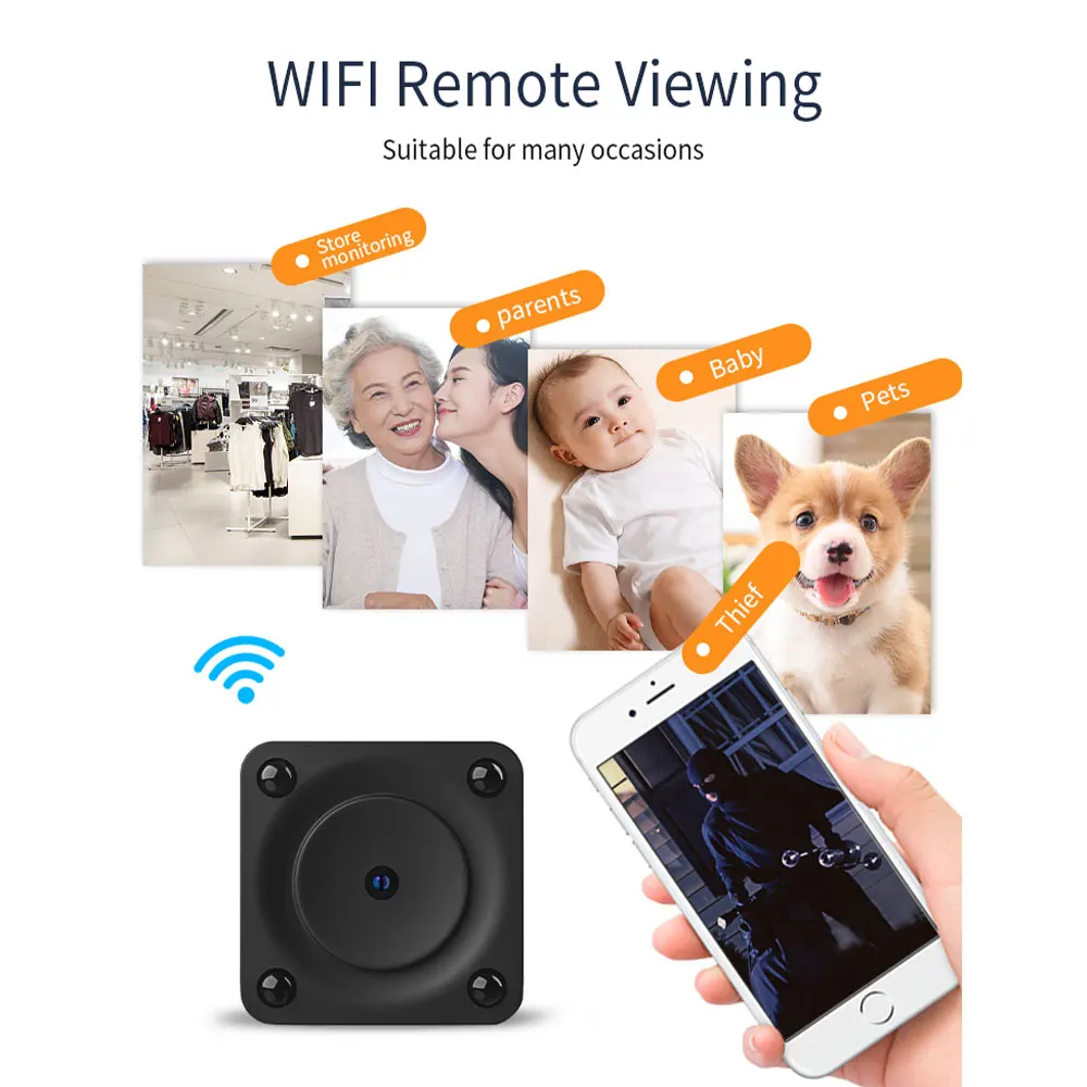 F9 WiFi Mini Camera 1080p HD Night Version Motion Detection Smart Micro Camcorder APP Wireless Remote Video Surveillance IP Cam |