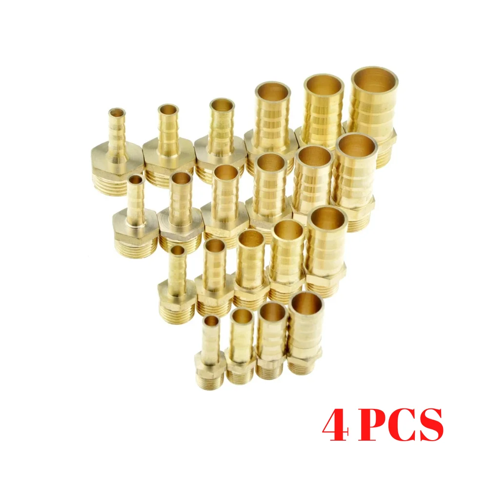 

Brass Pipe Fitting 6mm 8mm 10mm 12mm 16mm 20mm Hose Barb Tail 1/8" 1/4" 1/2" 3/8" BSP Male Connector Joint Coupler Adapter