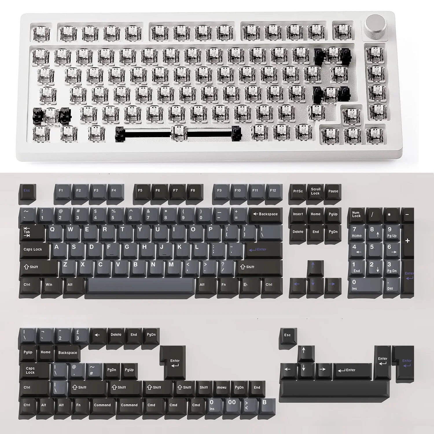 

DrunkDeer Mechanical Keyboard 82-Key Rapid Trigger Custom Gaming PBT Keycaps Cherry Profile OEM Profile Double Shot White