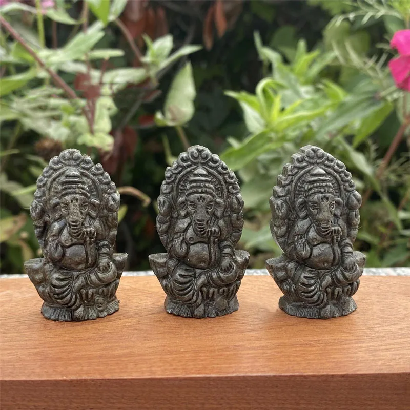 Халкопирит искусственный кварц хрустальный камень фигурка Властелина Ганеша