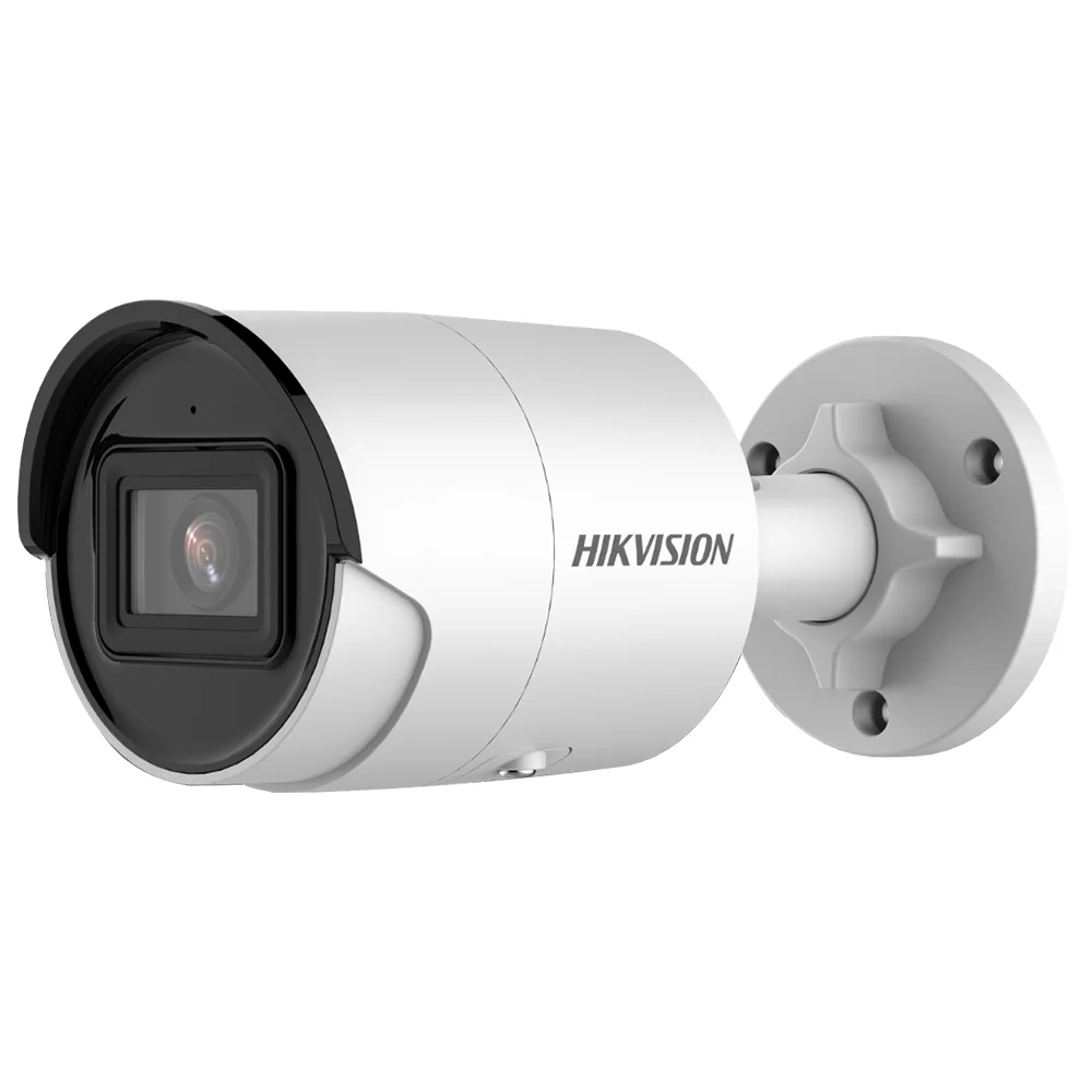 Hikvision 8Мп 4К IP-камера Poe с встроенным микрофоном DS-2CD2083G2-IU IR 40м AcuSense фиксированная пуля сетевого видеонаблюдения CCTV Security.