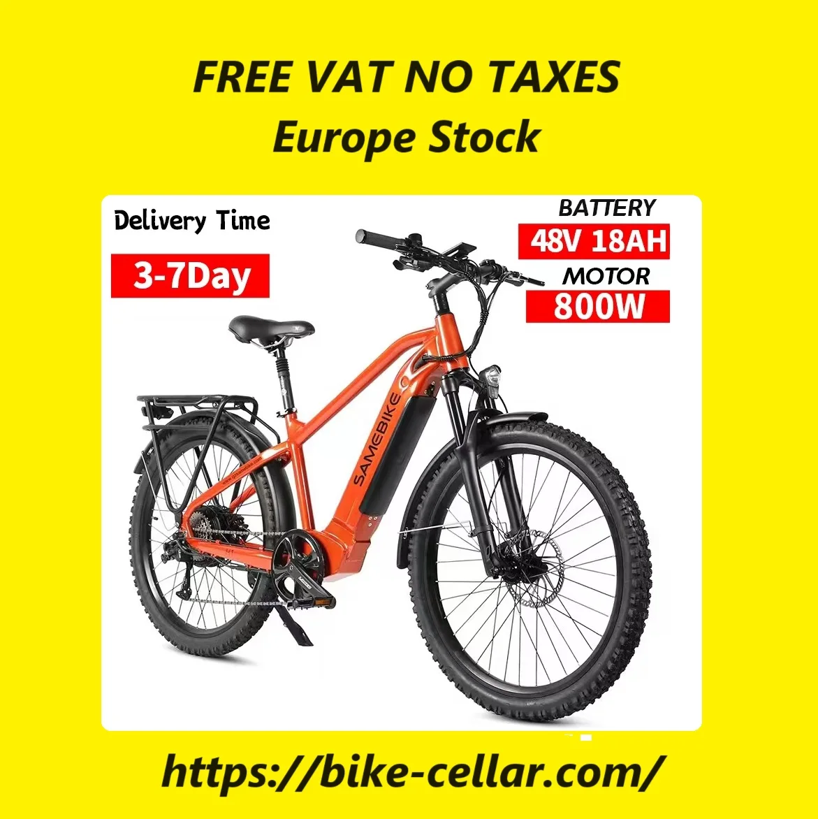 

Электровелосипед SAMEBIKE, 48 В, 800 Вт, высокое качество, быстрая скорость 42 км, цветной ЖК-дисплей, городской Электрический велосипед