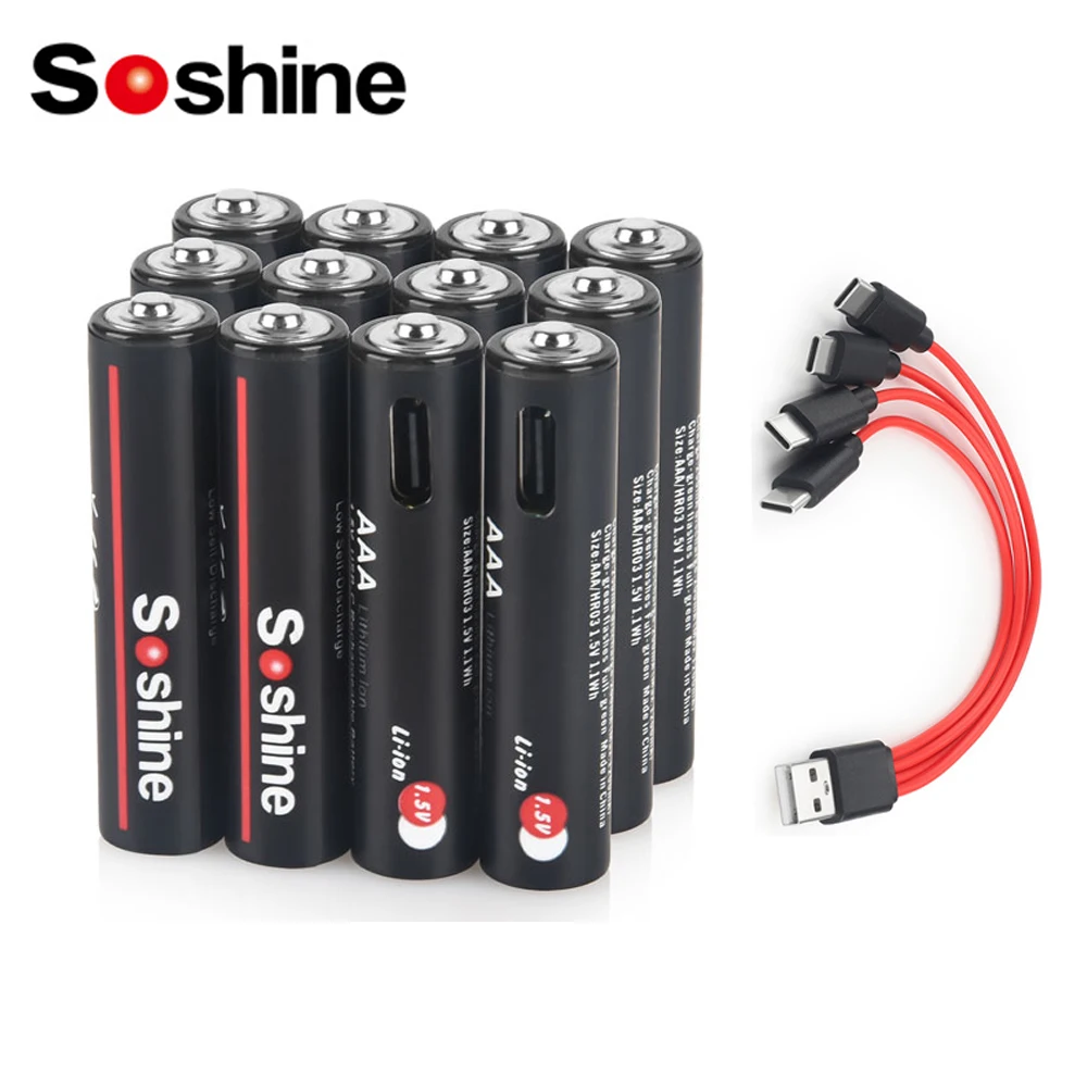 Литиевые аккумуляторы Soshine USB 1 5 МВт/ч 1000 В