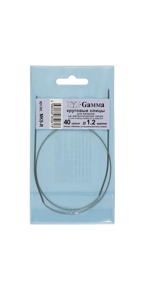 Needles gamma circular MKS-R metal D 1.2mm 40 SMS fishing line |