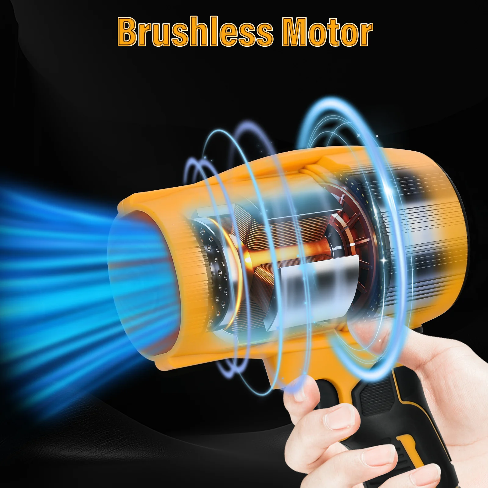 Бесщеточный турбореактивный вентилятор 30000 об/мин аккумуляторный