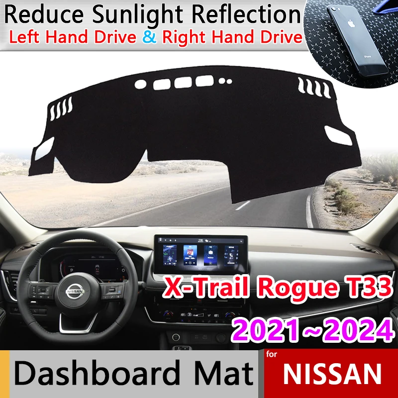 

Dashboard Cover Board Mat Carpet Pad for Nissan X-Trail Rogue T33 2021~2024 Protection Shade Cape Anti-dirty Anti-sun Accessorie