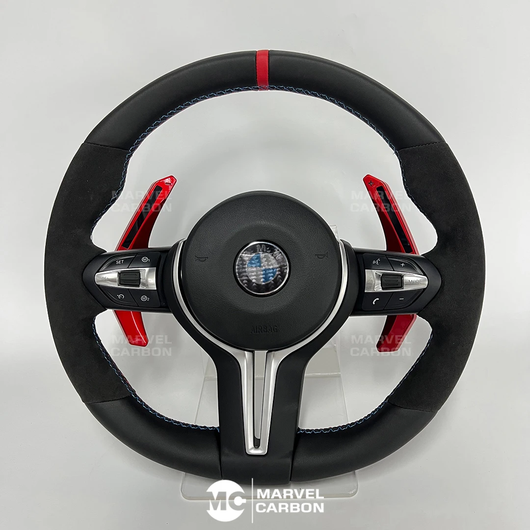 

Реальный дисплей из углеродного волокна для рулевого колеса, совместимый с BMW