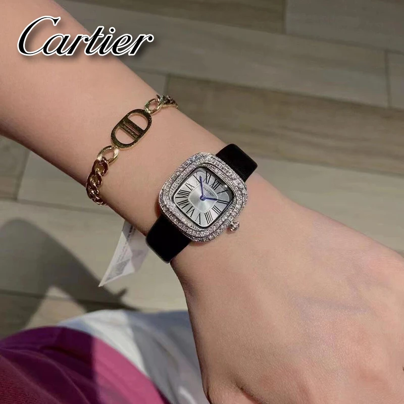Часы в стиле Cartier легкий роскошный бренд высокого класса мужские и женские часы