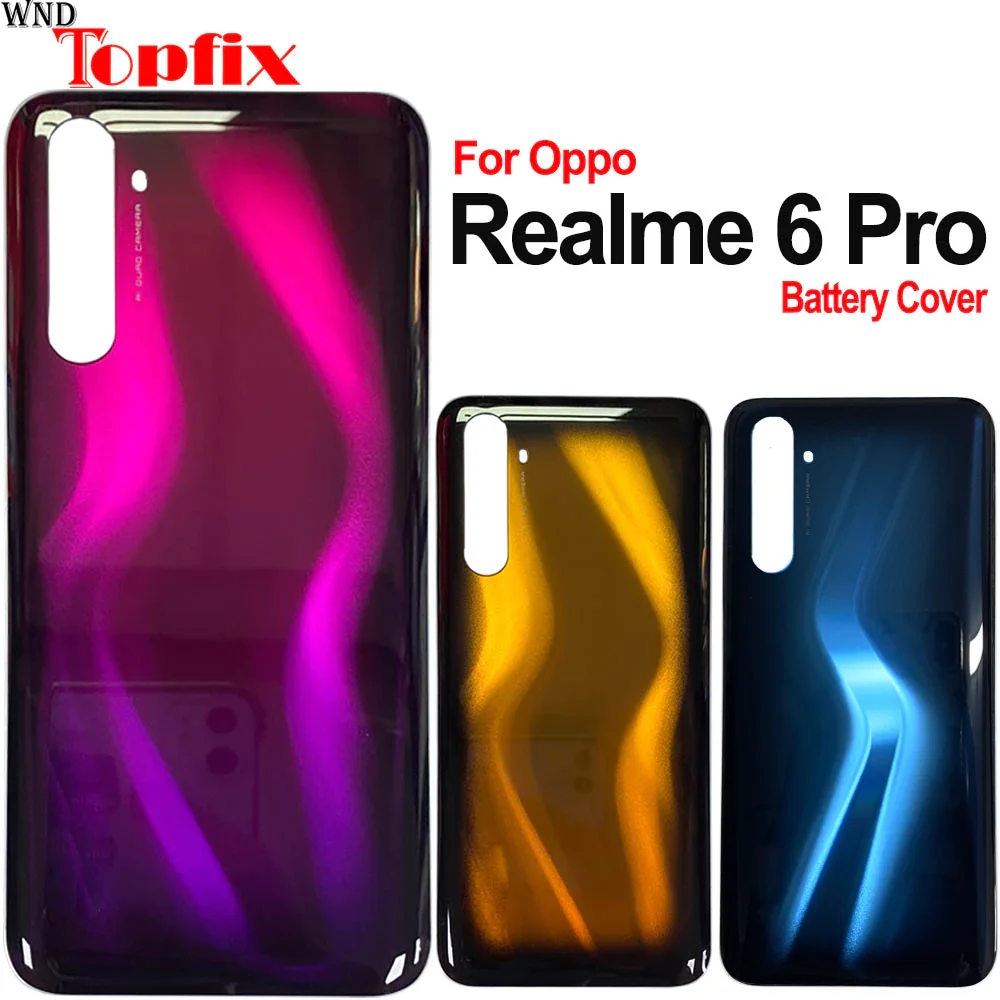 Чехол для Oppo Realme 6 Pro 6,6 дюйма, задняя крышка, чехол для батареи для Realme 6 Pro RMX2061 RMX2063, сменная крышка аккумулятора
