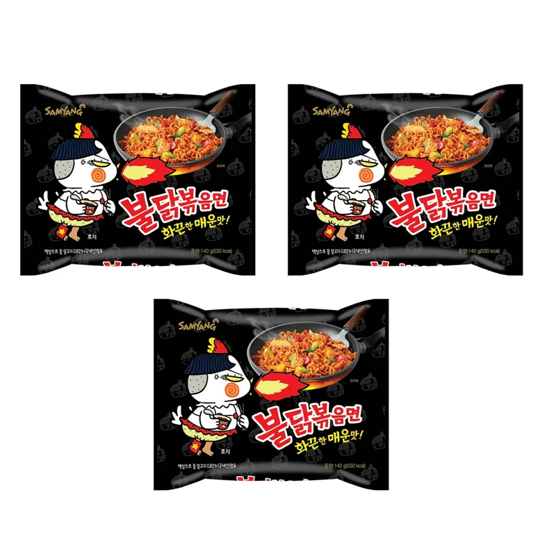 Лапша Самянг быстрого приготовления с курицей...