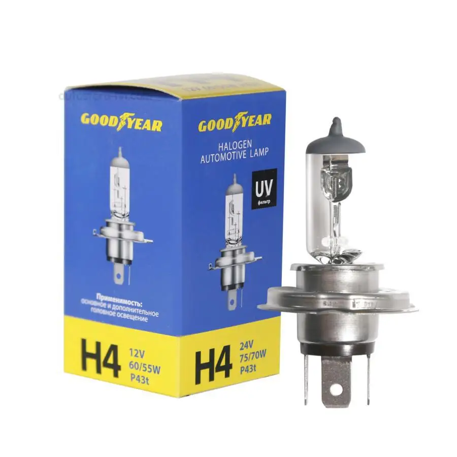 Goodyear gy014120 bulb halogen h4 12v 6055W p43t | Car Headlight Bulbs(Halogen)