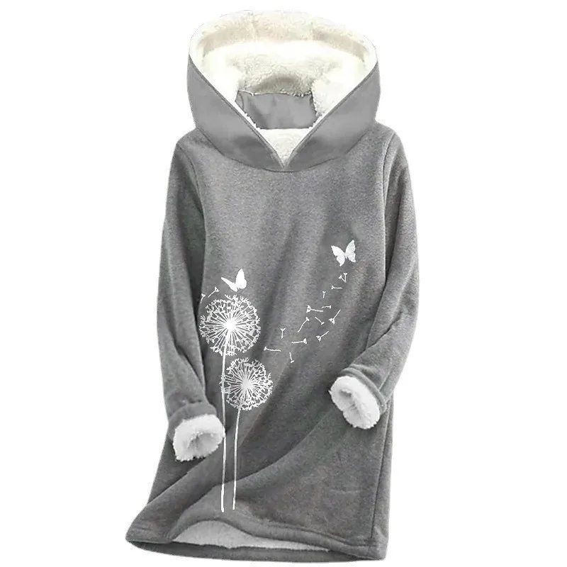 Рисунок 3 - Женский пуловер с капюшоном с длинными рукавами