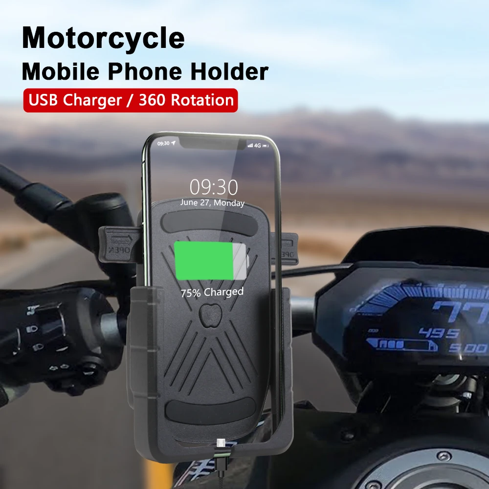 

Motorcycle Mobile Phone Holder Aluminum USB Charger For BMW R18 K1600 Grand America K1600B K1600GT K1600GTL K 1600 GT GTL 2022