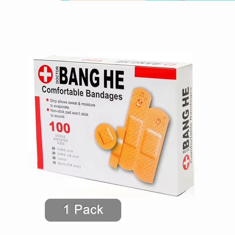 100 шт./упаковка пластыри для ран от бактерий
