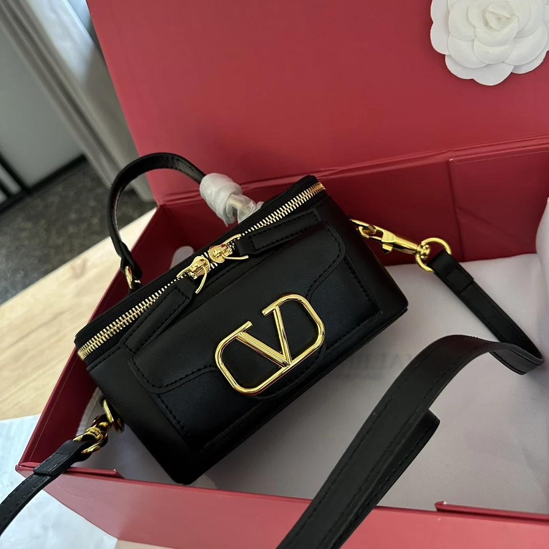 в стиле Valentino Изысканная сумка-футляр с ручкой 100 Размер: 17 * 10 см копия 1: 1
