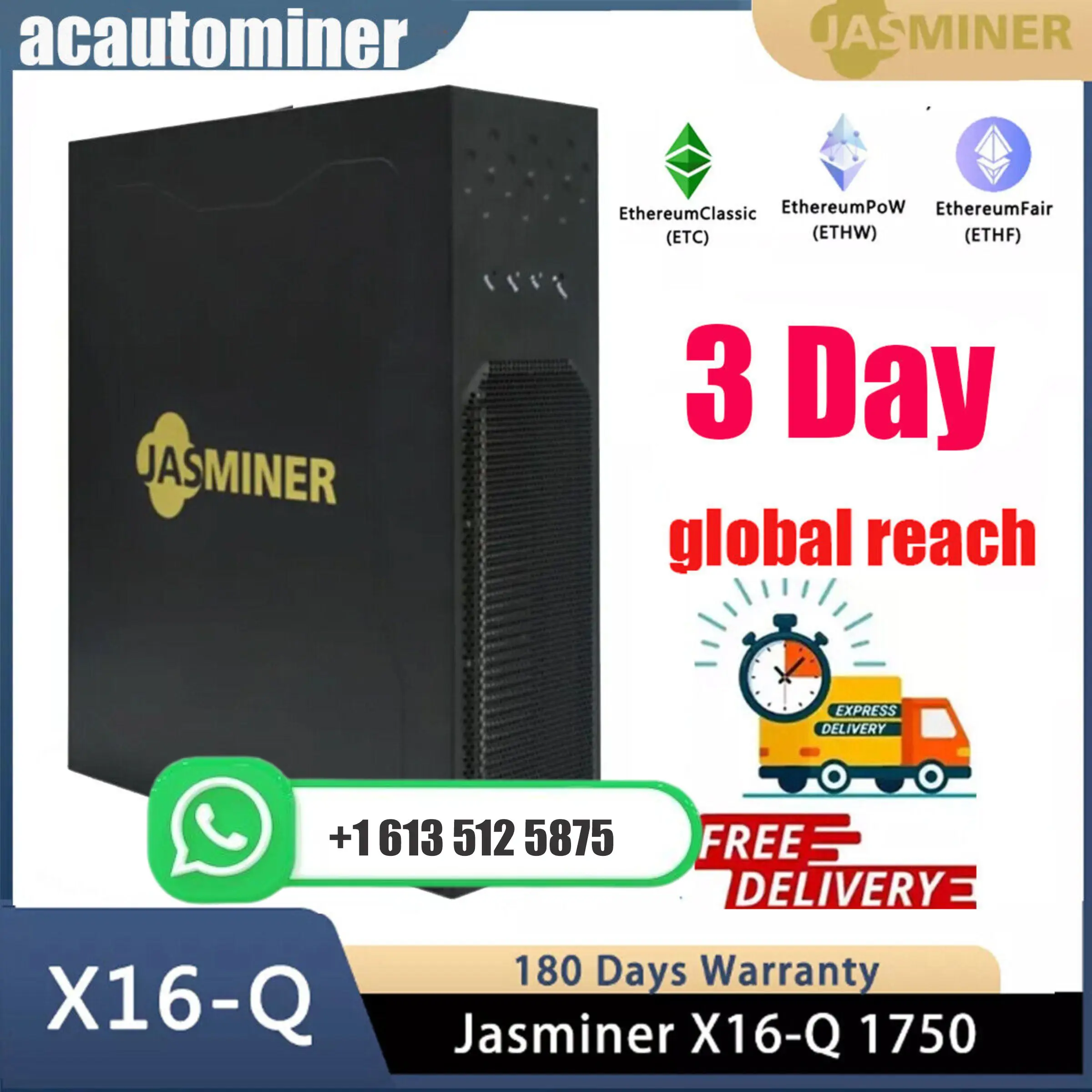 Суперпредложение JY: Купи 5, получи 3 бесплатно! Абсолютно новый Jasminer X4-Q 900M 340W (EthWZILOctaEthF) майнер с гарантией 180 дней. (art.: 3920db689afb2) - 3920db689afb2