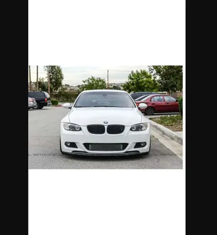 Передняя губа для Bmw E92 M Tech Gts от 2007 до 2011 Пластиковые глянцевые черные неподвижные чехлы-спортивные боковые юбки для гоночного бампера