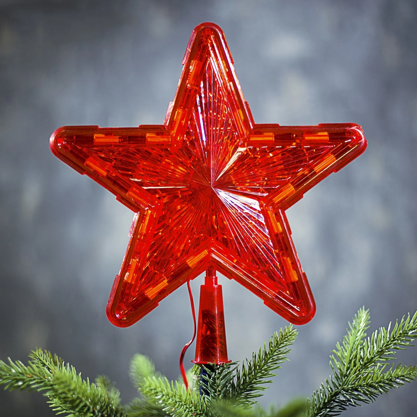 Елочное украшение верхушка звезда красная елочка мульти 24*24см 681635. Верхушка на елку. Фигура звезда красная ёлочная 16х16. Звезда на верхушку елки. 10 красных led, провод 3 м.