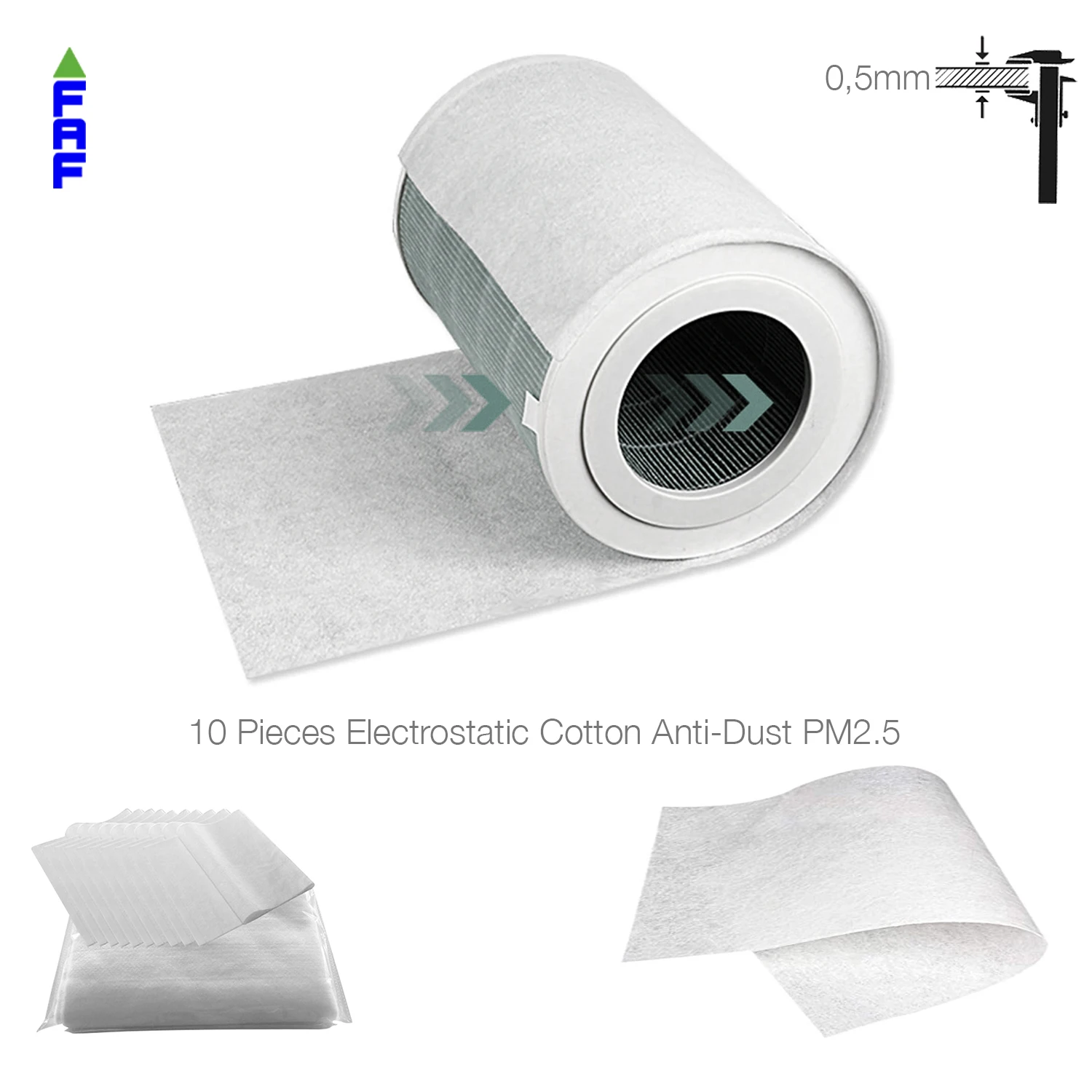 

Nano Silver Ion Coating Real Electrostatic Cotton Anti-Dust Air purifier Pre-Filter Fit For Xiaomi Mijia Smartmi Mi PM2.5