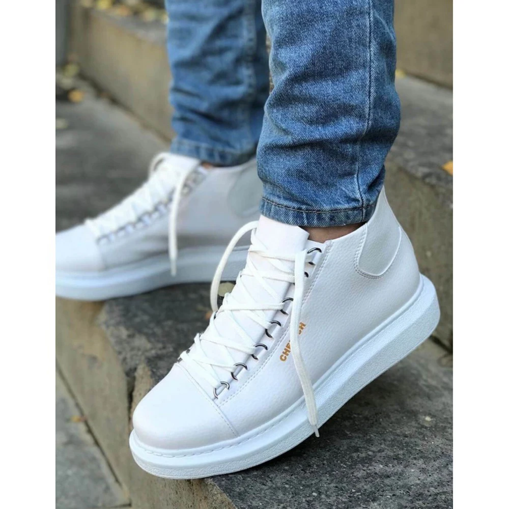 CFN Store Men Women Boots Shoes White Artificial Leather Lace Up Sneakers 2023 Comfortable Flexible Fashion Wedding Orthopedic Walking Sport Lightweight Odorless Running Breathable Hot Sale Air New Brand Bootss 258