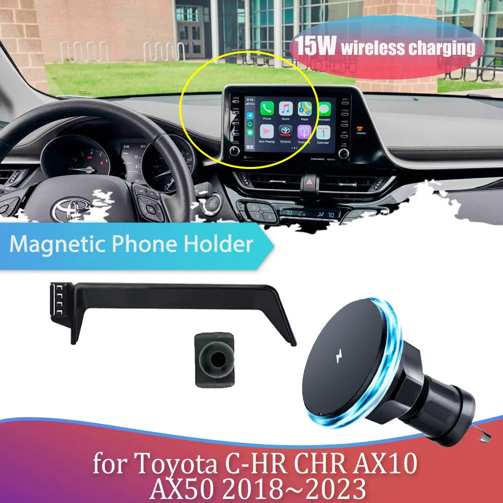 Автомобильный держатель для телефона Toyota C-HR CHR AX10 AX50 2018 ~ 2023 2019 магнитный зажим GPS