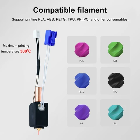 Цельнометаллическая сопловая нагревательная пластина Hotend Kit для деталей 3D-принтера Artillery Sidewinder X1
