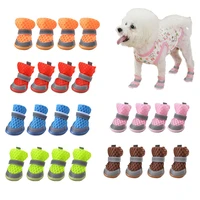 summer dog shoes non slip small dogs mesh shoes breathable reflective boots protection dog paws chihuahua soft sandals pet items