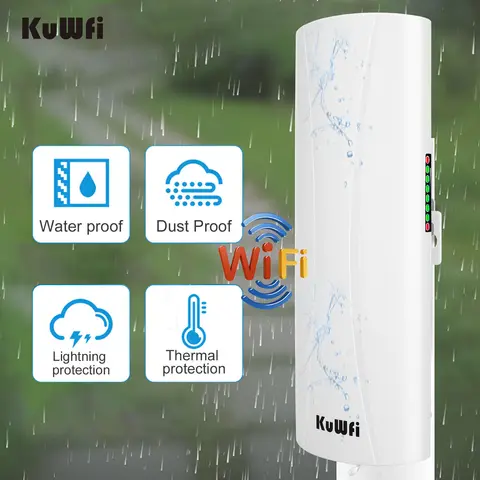 KuWFi 5.8G 300Mbps Outdoor Wi-Fi Extender 14dBi