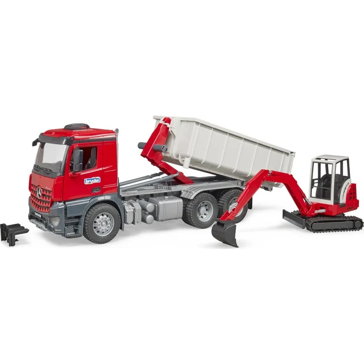 Bruder Самосвал MB Arocs и Schaeff HR16 BR03624