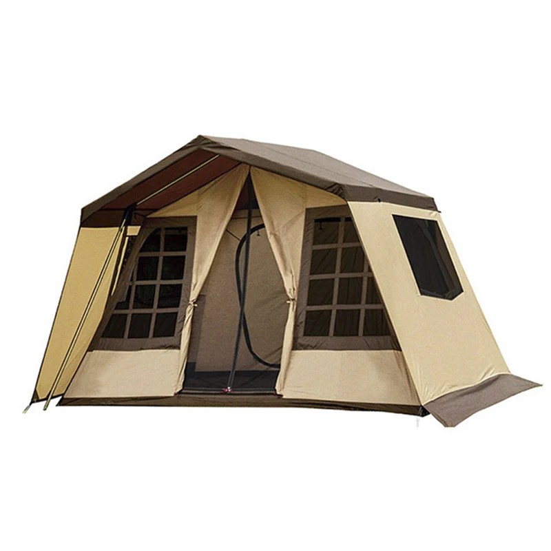 

Multi-persong Lamping Hut Outdoor Light Luxury Villa Rainproof And Warm Camp Large Tent