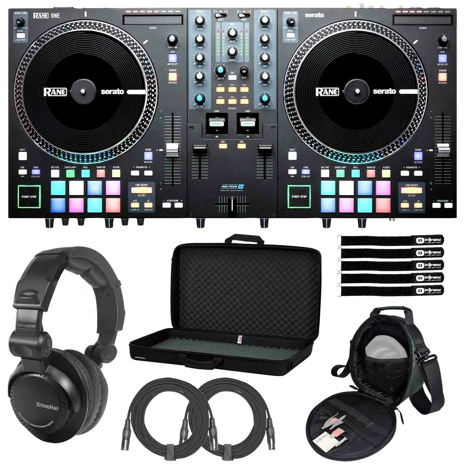 

@@@ New Rane ONE 2 Channel Pro 7" Motorized Turntable Style Decks DJ Controller w Case