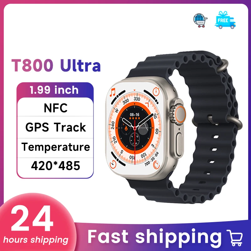 

2022 NEW Smart Watch T800 Ultra Series 1.9Inch HD Screen Smartwatch Answer Call Men Women Sport Fitness Tracker Custom Dial