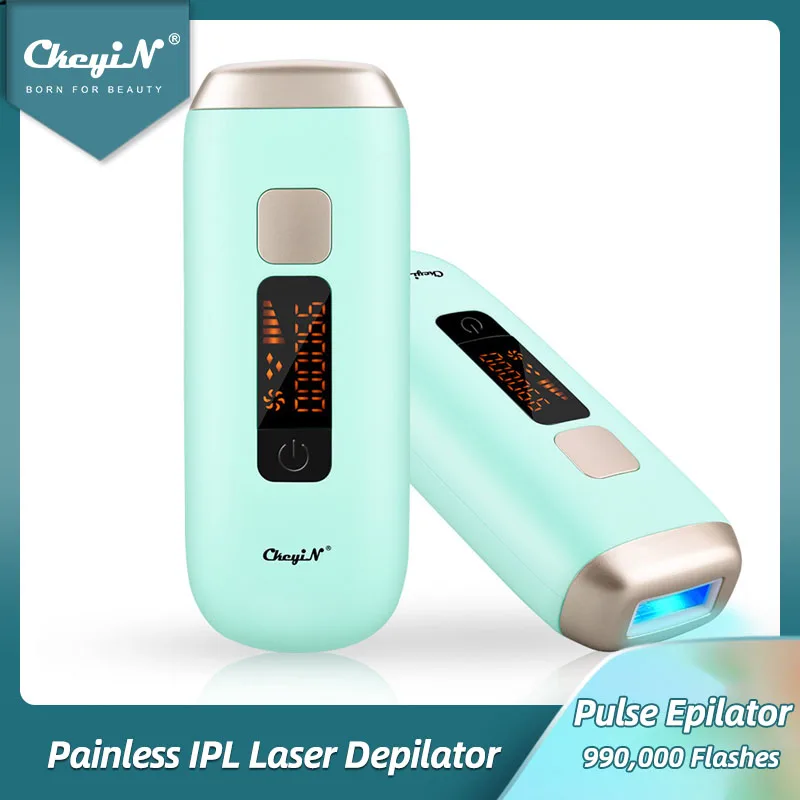 CkeyiN Painless IPL Hair Remover Laser Epilator Permanent Depilator Unisex Body Hair Removal Handset for Armpit Leg Arm Bikini