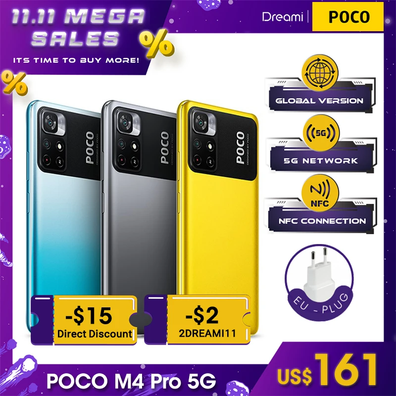 Najtaniej Wersja Globalna POCO M4 Pro 5G NFC - MediaTek Dimensity 810 / 5000mAh / 50MP / 33W Szybkie ładowanie Kup Wersja Globalna POCO M4 Pro 5G NFC - MediaTek Dimensity 810 / 5000mAh / 50MP / 33W Szybkie ładowanie