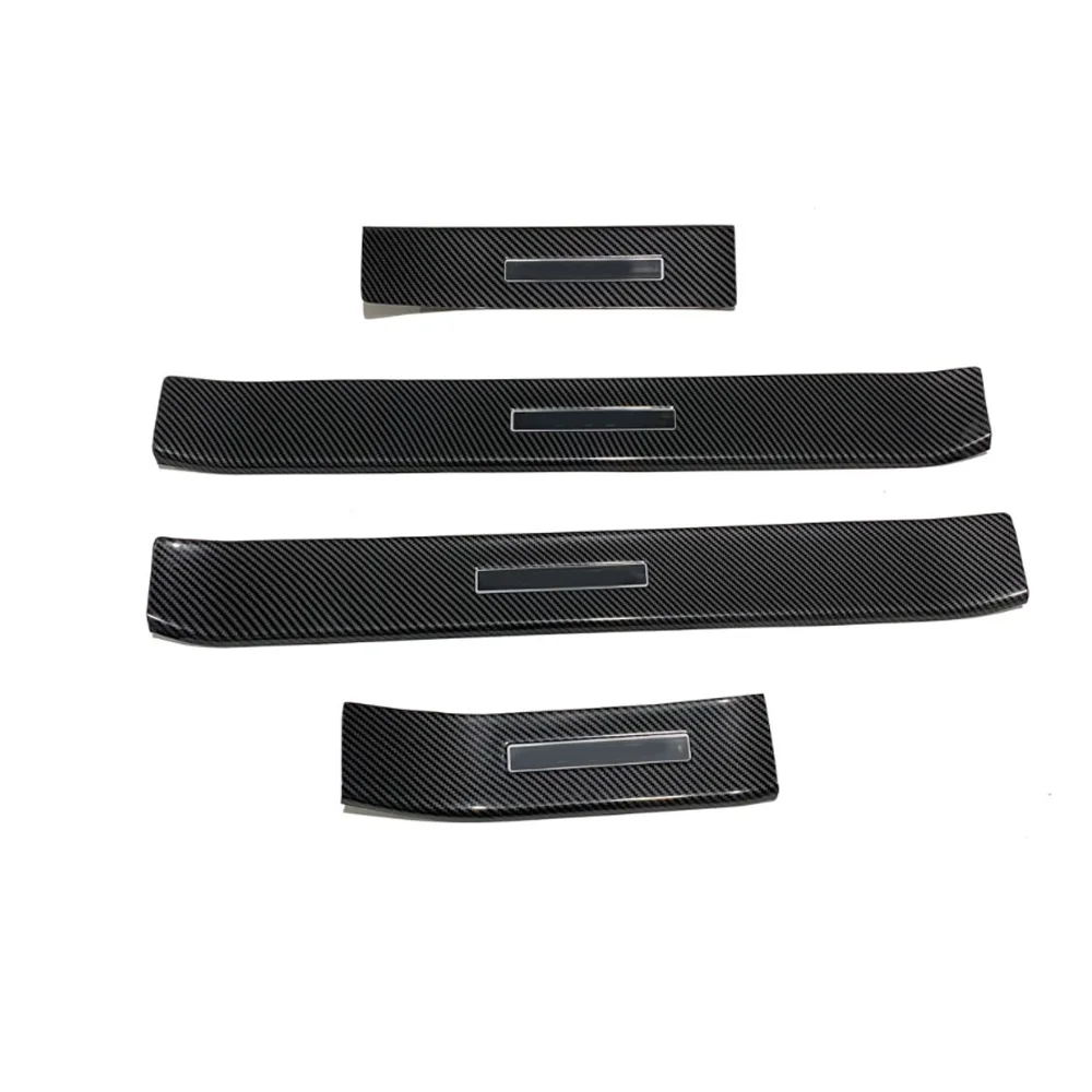 

Накладка на порог автомобиля для Honda Fit Jazz GR GS 2021 ~ 2024 2023, 2023 г., защита, наклейка на порог педали, аксессуары