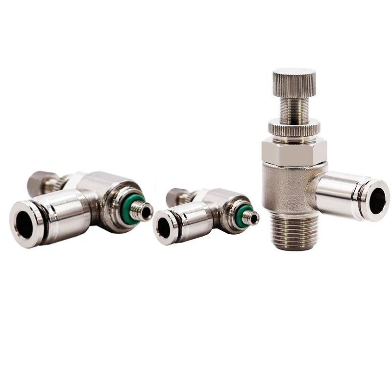 10 шт. быстрый разъем из нержавеющей стали 304 цилиндр дроссельный клапан