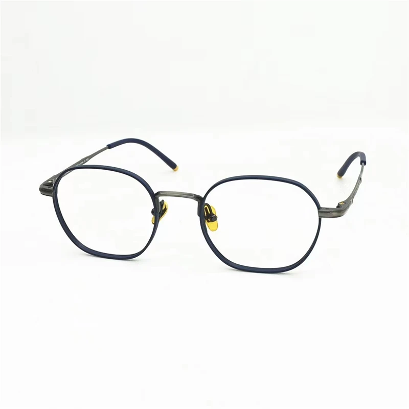 

Optical Eyeglasses For Men Women Retro KT Style Anti-Blue Light Lens Plate Titanium Frame With Box