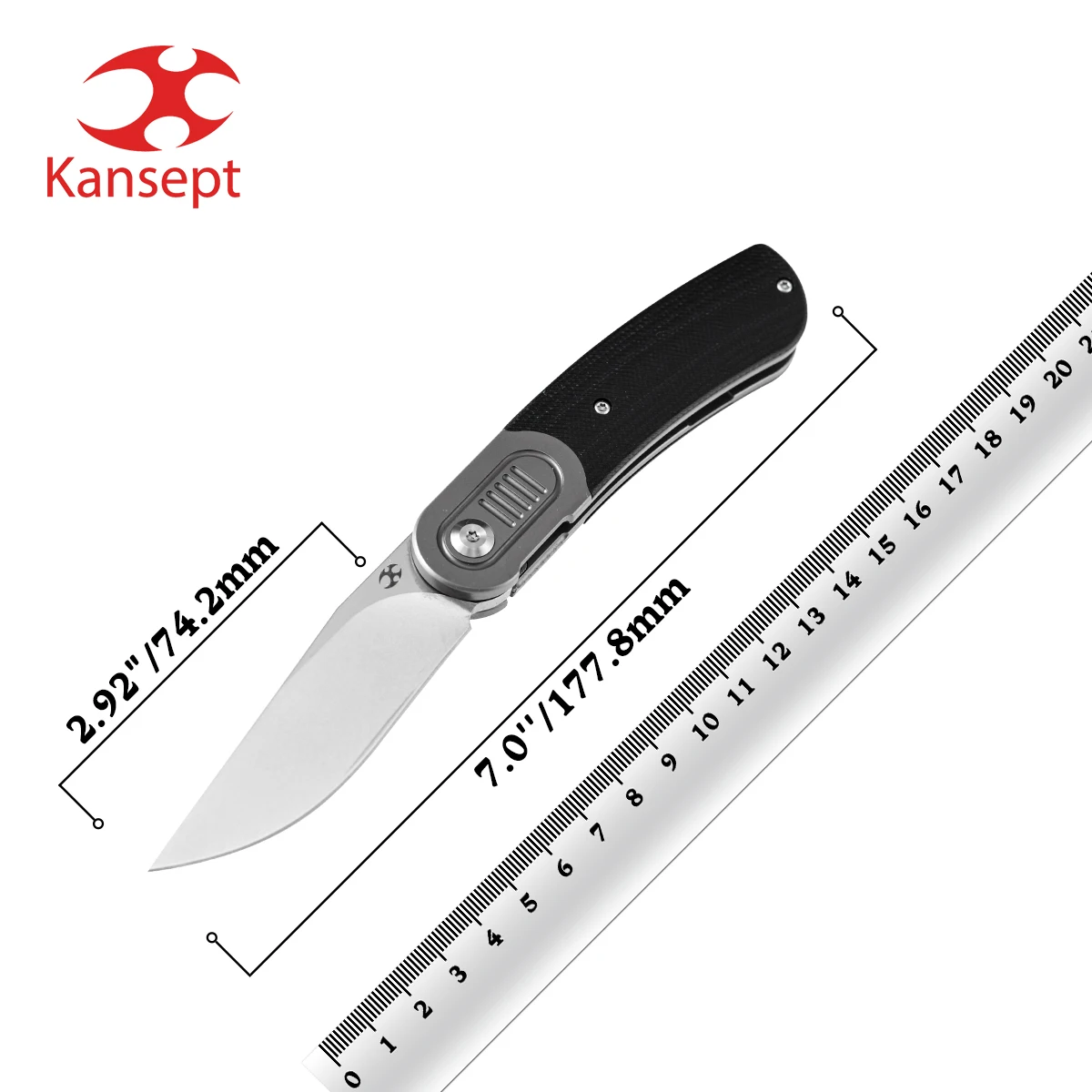 Карманный нож kanseven Reverie K2025A1 2 91 дюйма CPM-S35VN + бронзовый анодированный титан черный