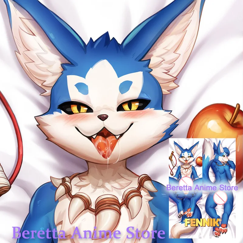 

Dakimakura Anime Fennik Furry Double-Sided Print Life-size Body Pillow Cover