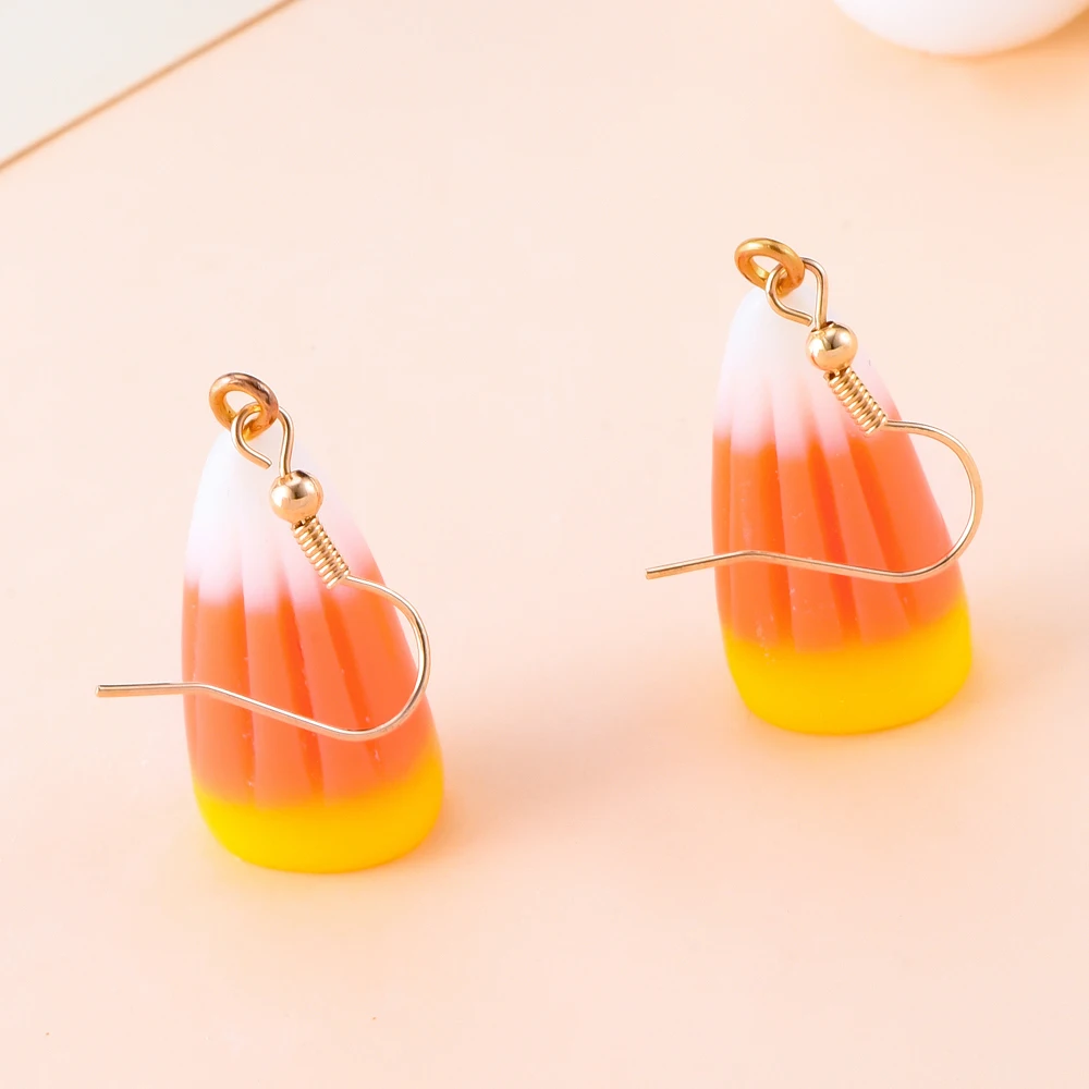 Оранжевые Висячие Серьги В Форме Капли Воды Для Женщин Милые Романтические