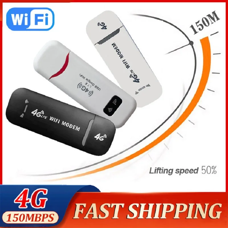 4G LTE Wireless USB Dongle 50Mbps Modem Stick WiFi Adapter Card Router USB Modem Stick For Laptop Mobile Broadband WIFI Adapte