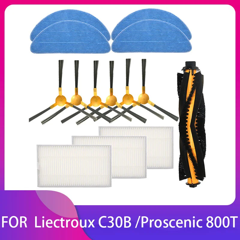For Liectroux C30B E30 XR500 Proscenic 800T 820S 830P Blaupunkt XBOOST Robot Vacuum Main Side Brush Rag Mop Hepa Filter Spare