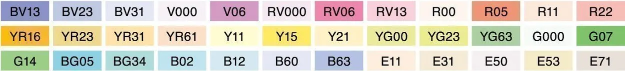 Рисунок 2 - Copic Набор маркеров на спиртовой