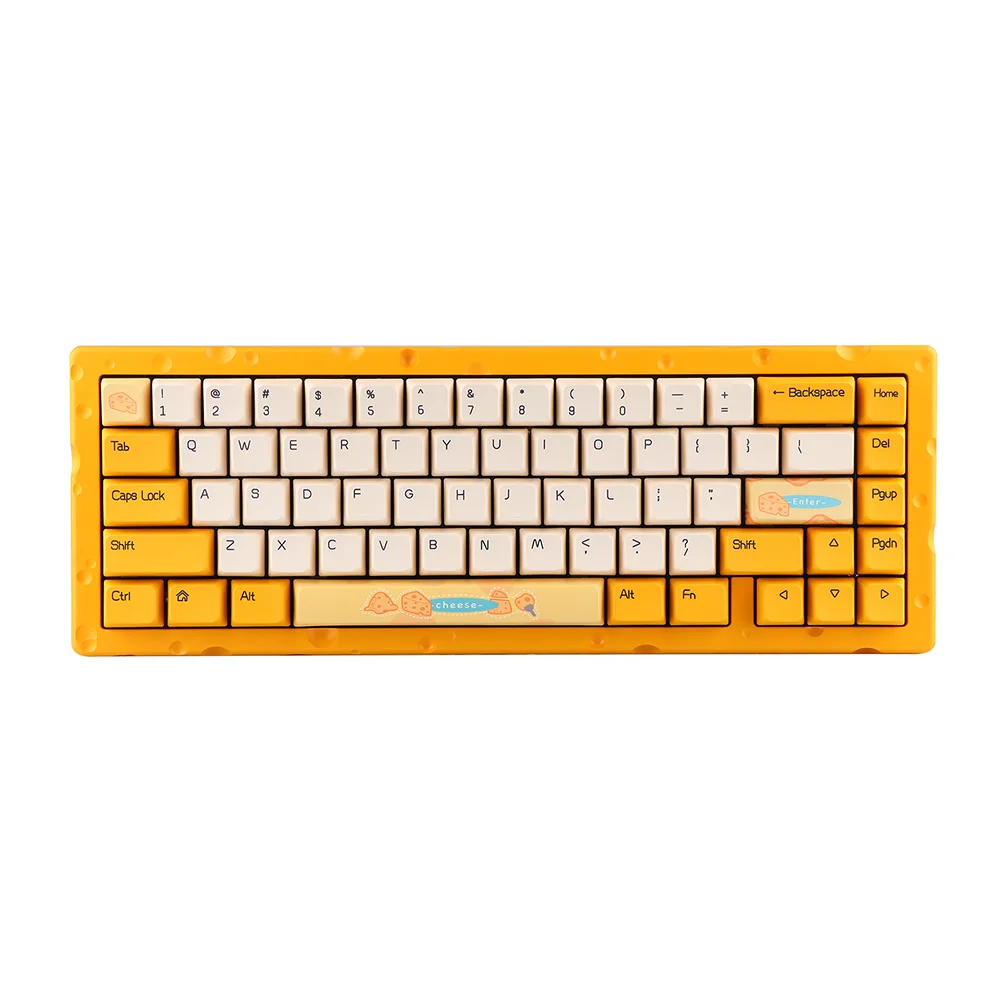 

Ajazz AC067 Cheese 65% Mechanical Keyboard Gasket Mount Hot-Swappable RGB Type-C Wired ANSI layout Gaming